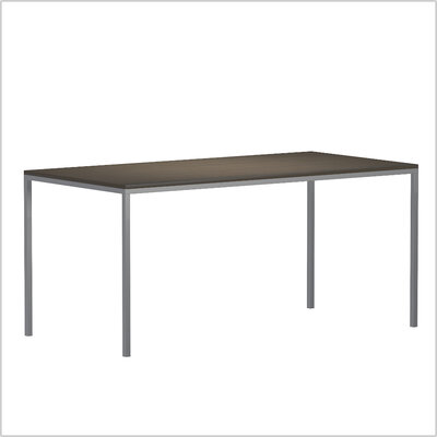 NewYork steel sitztisch 160 x 80 wenge V1 schraeg